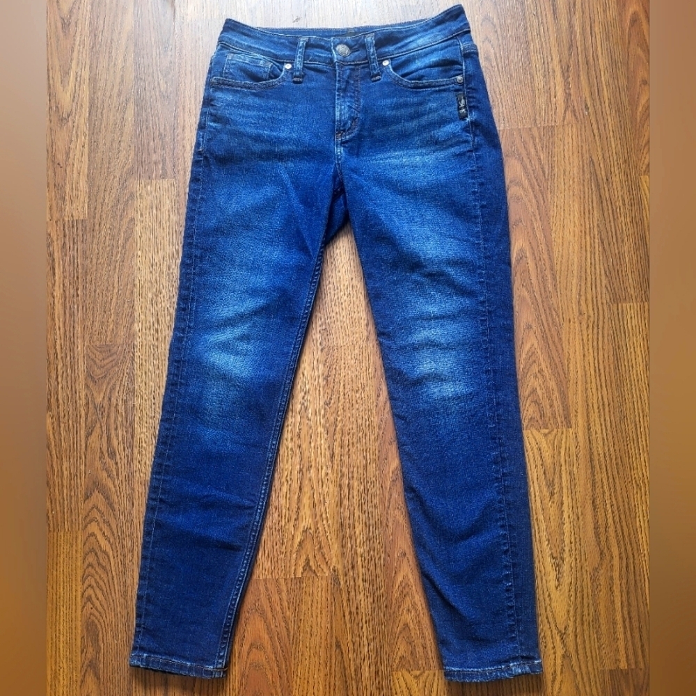 Silver Suki Skinny Blue Jeans Women's W26/L27 Low Rise Denim A11